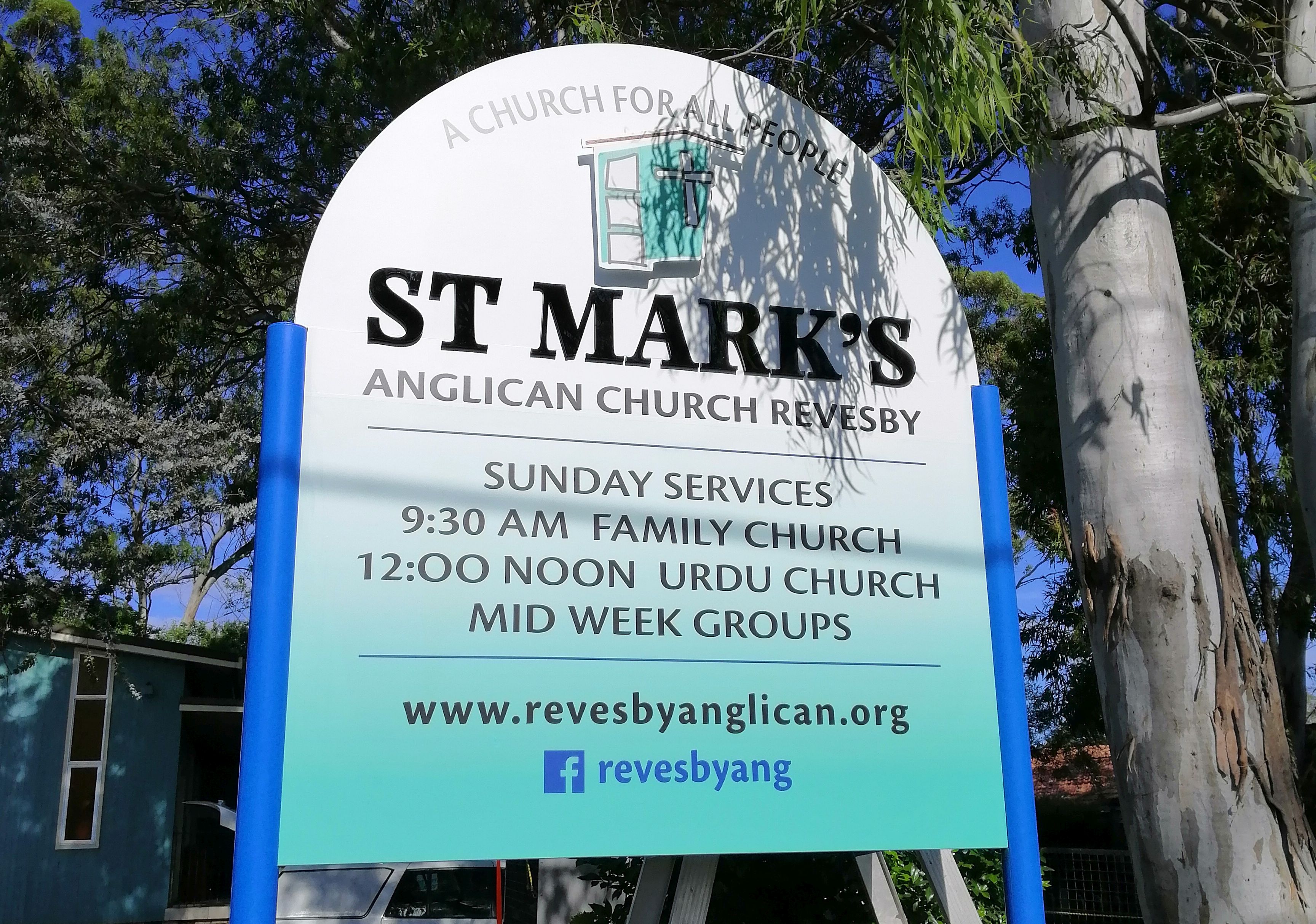 ACM SIGN ON POLES FOR ST MARKS REVESBY